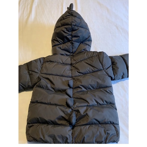 Zara Baby Toddler Dinosaur Puffer Jacket Coat Zip Up 2/3 - Picture 4 of 8